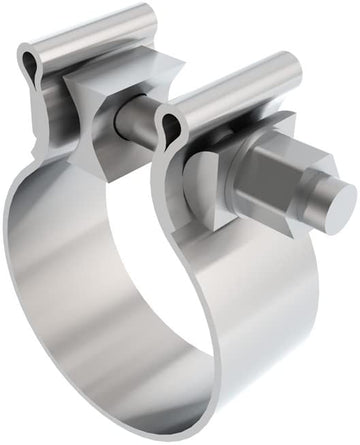 Borla 18325 AccuSeal Stainless Single Bolt Band Clamp 2.5 in. AccuSeal Stainless Single Bolt Band Clamp