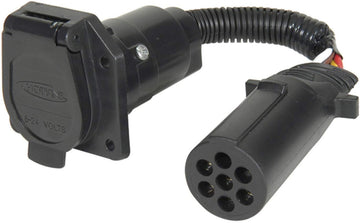 Hopkins 47425 7 Pin Round to 7 RV Blade Adapter