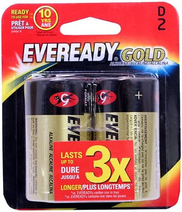 Eveready Alkaline Batteries Carded 2 Pack