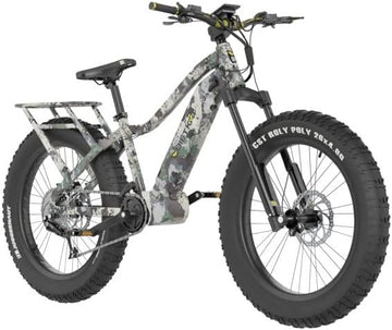 QuietKat APEX 10 Electric Bike, 1000W, 17IN Frame, Veil Caza CAMO - 22 APX 10 CZA 17