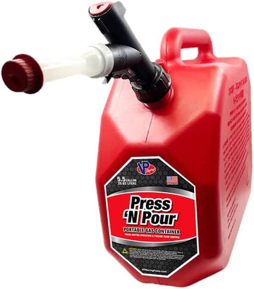 VP Racing Fuels Press 'N Pour 5.5 Gallon Gas Can, Red