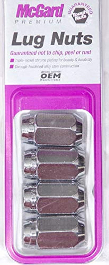 McGard 64001 Chrome Cone Seat Style Lug Nut Set (7/16" - 20 Thread Size) - Set of 4