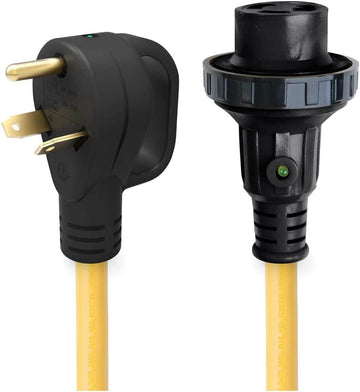 ParkPower 30ARVD25 Detachable Power Cord with Handle and Indicator Light - 30A, 25' 30 Amp 30 Amp
