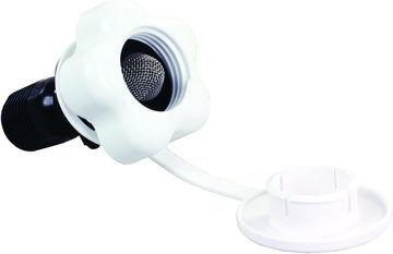 JR Products 2P-A Polar White Plastic Check Valve