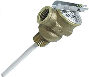Camco 10421 1/2" Temperature and Pressure Valve with 4" Probe