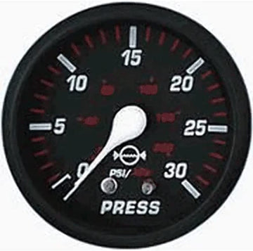 Faria 14612 Pro Water Pressure Gauge Kit 30 PSI - Red, 2"