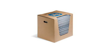 Pig Blue Absorbent Mat Pad, 17 gal, PK50