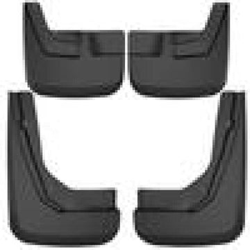 Husky Liners - Front & Rear Mud Guards | 2021-2023 Chevrolet Suburban, Tahoe, GMC Yukon, Yukon XL (Without Power Deploying Running Boards), Front & Rear Set - Black, 4 Pc | 58246