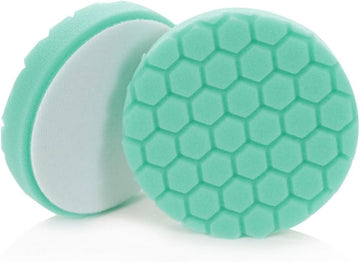 Chemical Guys BUFX_103_HEX5 Hex-Logic Heavy Polishing Pad, Green (5.5" Pad Fits 5" Backing Plate) 5.5" Heavy Polishing
