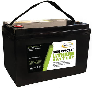 GO POWER LIFEPO4100 GP-LIPO4-100: 100 AMP Hour LIPO4 -S