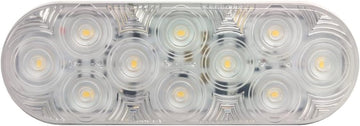 Peterson Manufacturing PEM1220KC-10 LED Oval Back-Up Light AMP Clear Grommet Mount