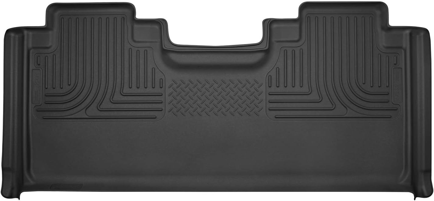 Husky Liners 53451 X-act Contour Series Black 2nd Seat Floor Liner Black X-act Contour 2nd Seat Floor Liner (Full Coverage) Super Cab