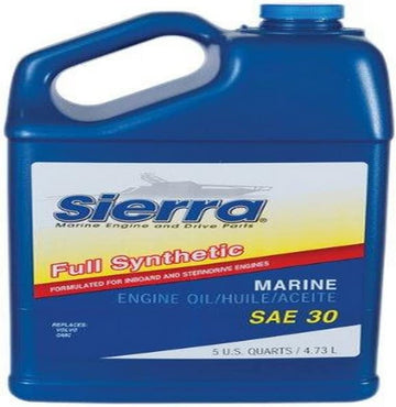 Sierra International 18-9410-4 SAE 30 Full Synthetic Marine Engine Oil - 5 Quart