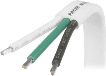 Pacer 12/3 AWG Triplex Cable - Black/Green/White - 100'