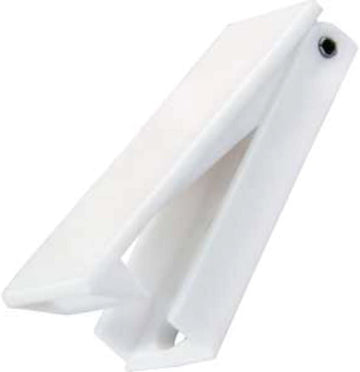 JR Products 10355 White Square Baggage Door Catch