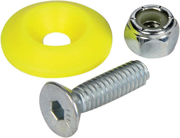 ALLSTAR PERFORMANCE Countersunk Bolt Kit Fluorescent Yellow 50pk