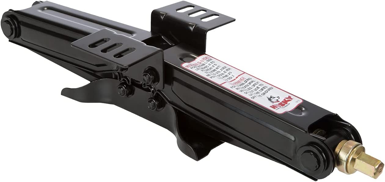 HUSKY TOWING 88134 Set of 2 Black Mechanical 20" H Scissor Jacks with 5000lb Cap