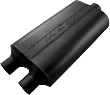 Flowmaster 8524553 Super 50 Muffler 409S - 2.25 Dual IN / 3.00 Center OUT - Moderate Sound