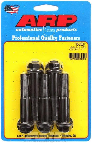 ARP (716-2500) Hex Oxide Bolt, Black