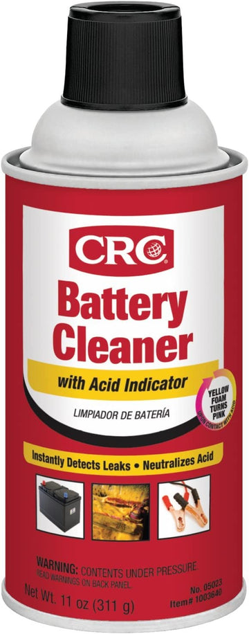 CRC 05023 Technician Grade Battery Cleaner with Indicator - 11 Wt Oz. Original Version