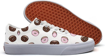 loves donuts canvas Casual low Sneaker Shoes for women 7