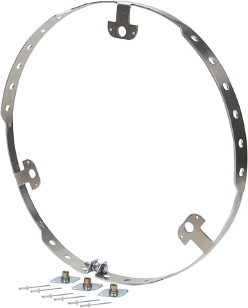 Allstar Performance ALL44245 Aluminum Flat Style Ring for 3 Fastener Bolt-On Wheel Covers, 1 Pack