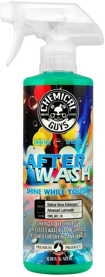 Chemical Guys CWS_801_16 After Wash - Shine While You Dry Drying Agent, With Hybrid Gloss Technology (16 oz) 16 Ounce