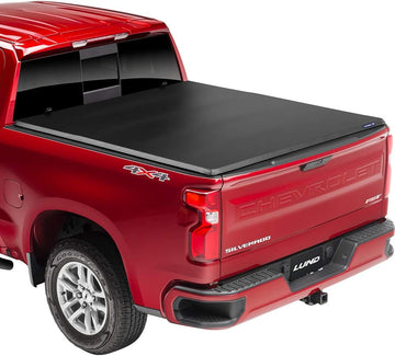 Lund 950193 Genesis Tri-Fold Tonneau Cover Folding 6' 7" Bed Leather Embossed Vinyl