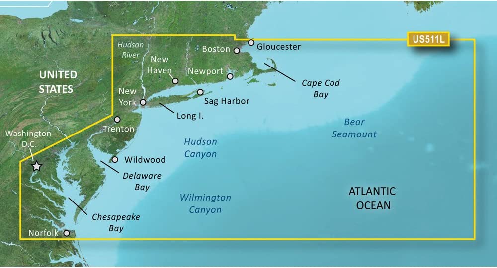 Garmin VUS511L - Boston - Atlantic City - SD Card