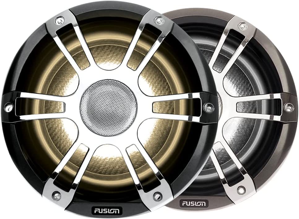 Garmin Fusion Signature Series 3, SG-FL772SPC Sports Chrome 7.7-inch Marine Speakers, with CRGBW LED Lighting, a Brand
