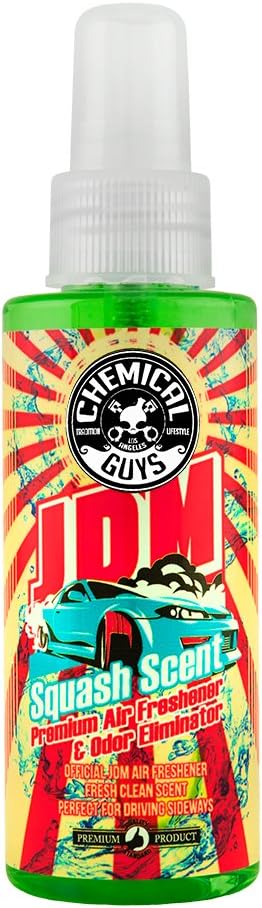 Chemical Guys - AIR23504 Premium Air Freshener and Odor Eliminator (JDM Squash Scent), 1 Pack 4 Ounce(Single Unit)