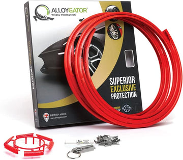 AlloyGator Wheel Protectors K4 RDEXC, Red 24 inch (4-Pack)