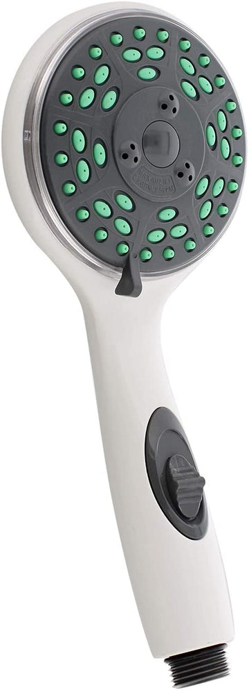 American Brass CRD-DX-HD80W RV Deluxe 5-Function Massaging Shower Head for 80 Series Shower Kits - White