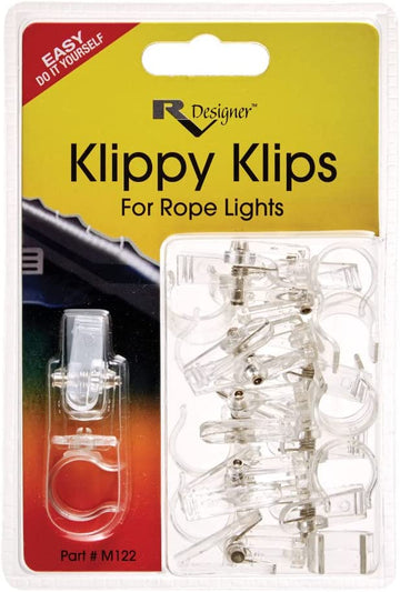 RV Designer Collection M122 Rope Light Klippy Klips 10 Pack Klippy Klip for Rope Lights