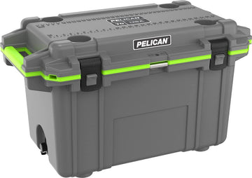 Pelican Elite 70 Quart Cooler (Dark Grey/Green)