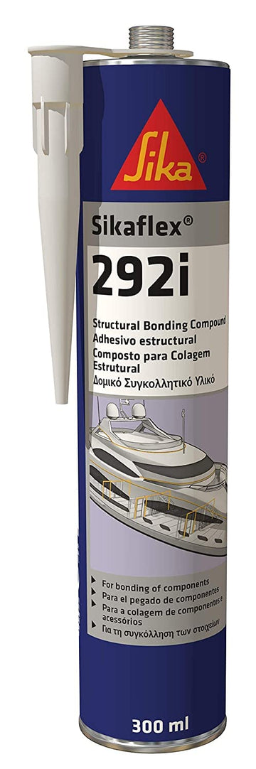 SIKA - Polyurethane-Based Structural Adhesive for Marine Applications - Sikaflex-292i - White - Multipurpose - Moisture-Curing - Paintable - 300 mL