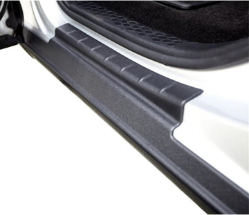 Bushwacker 14064 Black Trail Armor Rocker Panel & Sill Plate Covers for 2019 Ram 1500 Classic, 2009-2018 Ram 1500, 2009-2021 Ram 2500/3500 with Crew Cab, Pair