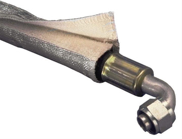 Design Engineering 010405 Heat Shroud, Aluminized Sleeving for Ultimate Protection, with Hook and Loop Closure, 0.5", 1.25" x 3' 1/2" - 1-1/4" I.D. x 3ft