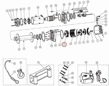 Smittybilt 97412-05 Winch Output Gear Carrier Assembly For XRC-12K GEN2 Winch PN[97412] Winch Output Gear Carrier Assembly
