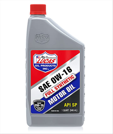 Synthetic SAE 0W-16 API SP Motor Oil/Quart