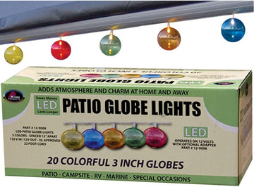 PRIME PRODCT 129008 P2D- 110V Led Patio Globe Light