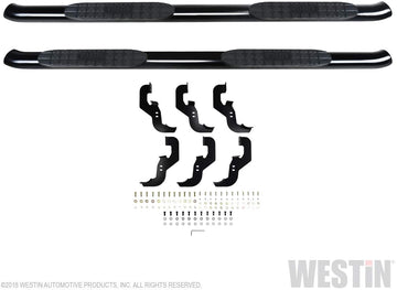 Westin Pro Traxx 4 Oval Nerf Step Bars | 2019-2021 Silverado/Sierra 1500 Crew Cab | 2020-2021 Silverado/Sierra 2500/3500 Crew Cab | 21-24135 | Black | 1 Pair