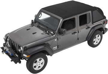 Bestop 5686335 Black Diamond All-New Trektop Soft Top 4-Door for the Jeep Wrangler JL Black Diamond 4 Door