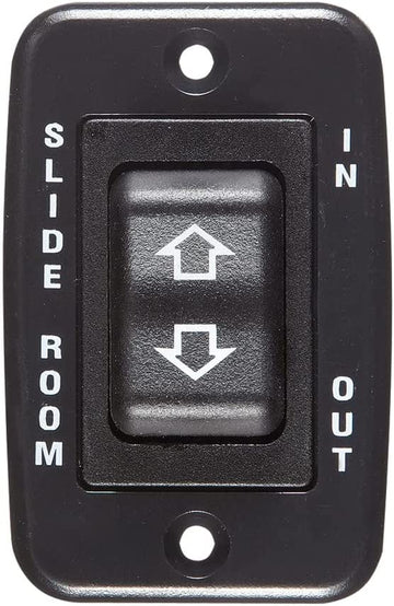 RV Designer S141 DC Contoured Rocker Switch In/Out - 40 Amp, Black
