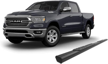 Black Horse Black Aluminum Epic Running Boards Compatible with 2019-2022 Ram 1500 Quad Cab (Excl. 19-22 Ram 1500 Classic) E0776