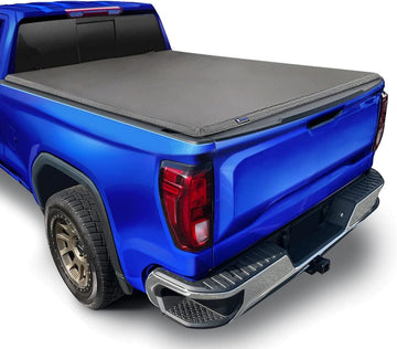 Tyger Auto T3 Tri-Fold Truck Bed Tonneau Cover TG-BC3C1053 for 2019 Chevy Silverado / GMC Sierra 1500 New Body Style (Incl. Denali) | Fleetside 5.8' Bed | For models without Utility Track System