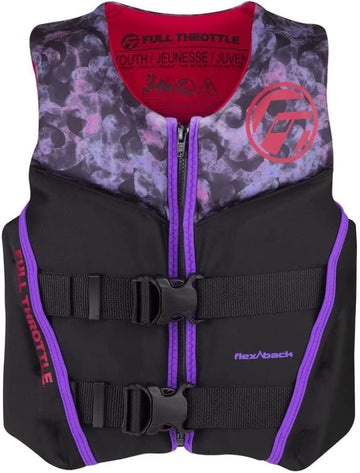 FULL THROTTLE YOUTH RAPID DRY FLEX-BACK LIFE JACKET
