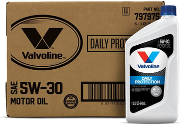 Valvoline Daily Protection SAE 5W-30 Conventional Motor Oil - 1qt (Case of 6) (797975) 1 Quart (Case of 6)