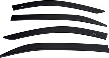 Auto Ventshade [AVS] Low Profile Ventvisor/Rain Guards | Matte Black, 4 pc | 774049 | Fits 2015-2022 Chevrolet/GMC Colorado/Canyon Crew Cab