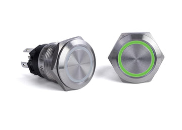 Sierra AV10030G, Push Button Switch, Green Halo